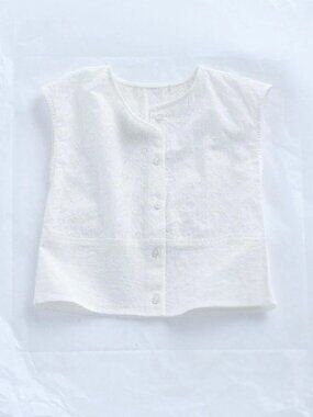 ZARA TIMELESS - SWISS EMBROIDERED BLOUSE WHITE